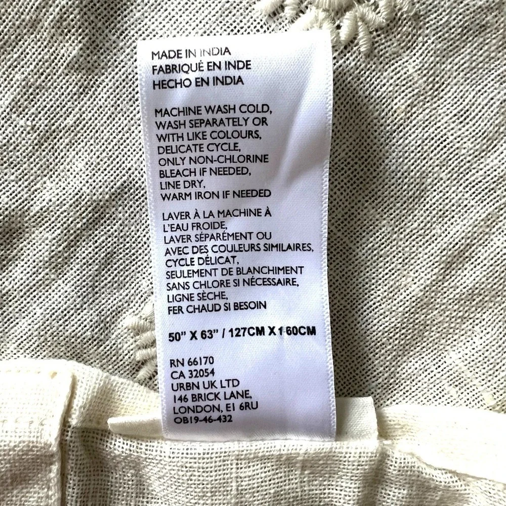 Anthropologie‎ Manette Embroidered Curtain Panel 51